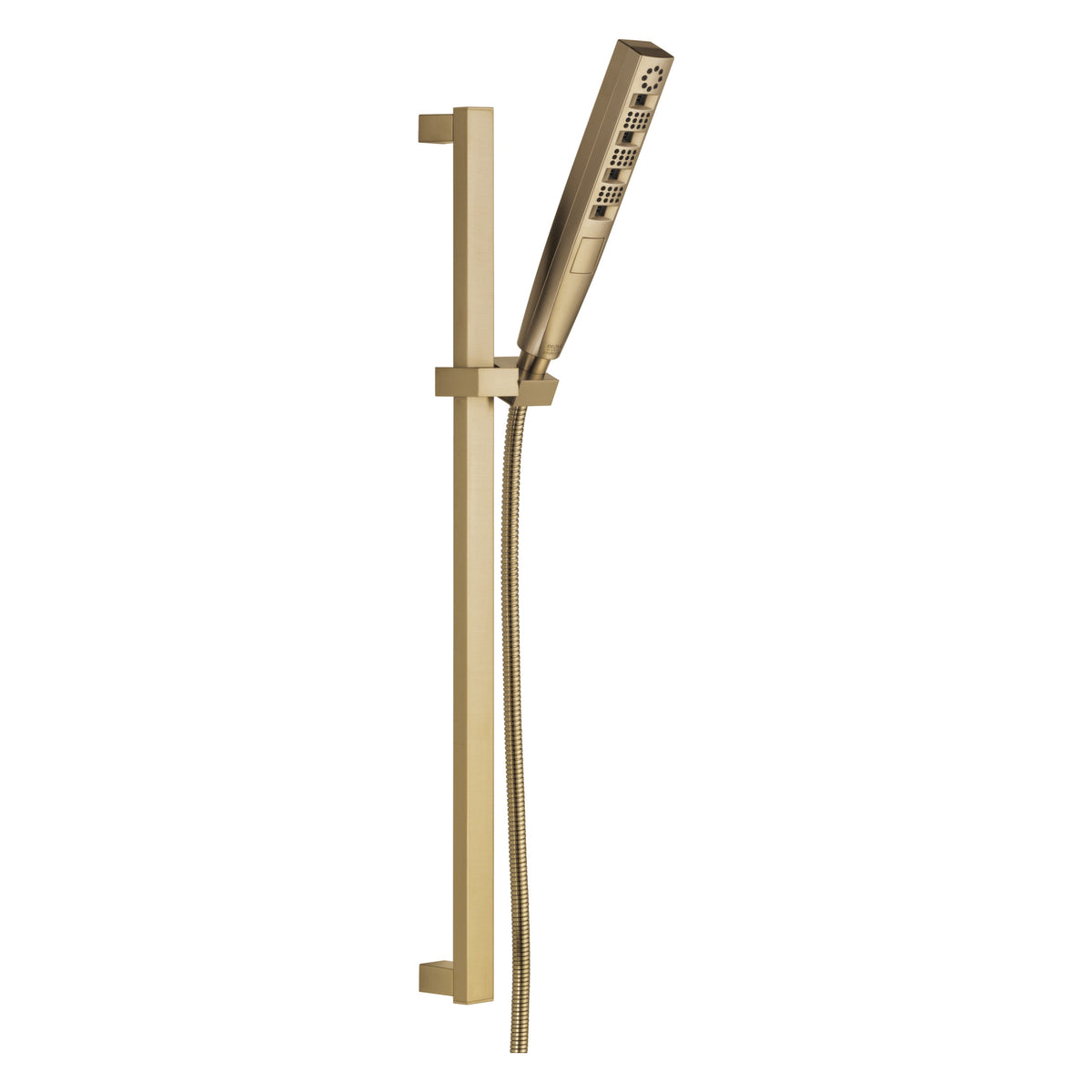 DELTA® 51140-CZ Universal 4-Setting Hand Shower, 1.75 gpm Flow Rate, 82 in L Hose, 1/2 in IPS Connection, Brilliance® Champagne Bronze, Import