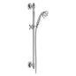 DELTA® 51308 Hand Shower, 3 in Dia 3-Function Shower Head, 2 gpm Flow Rate, 60 to 82 in L Hose, 1/2 in Female Connection, Polished Chrome, Import