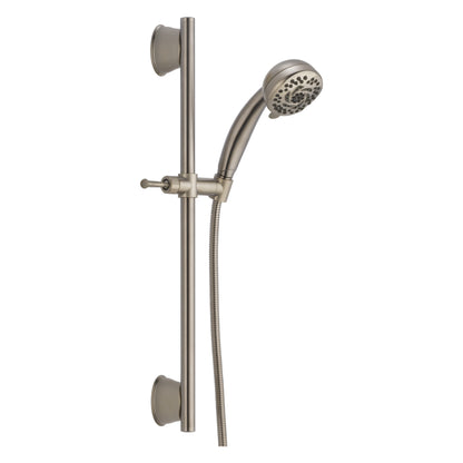 DELTA® Hand Shower, 3-5/8 in Dia 5 Shower Head, 2 gpm Flow Rate, 82 in L Hose, 1/2 in Connection, Import