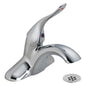 Commercial 516LF-HGMHDF HDF® Centerset Lavatory Faucet, Polished Chrome, 1 Handles, Grid Strainer Drain, 0.5 gpm Flow Rate