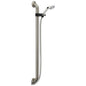 DELTA® 52003-DS Hand Shower, 4 in Dia 2-Function Shower Head, 2.5 gpm Flow Rate, 60 in L Hose, 1/2 in Connection, Stainless Steel, Import