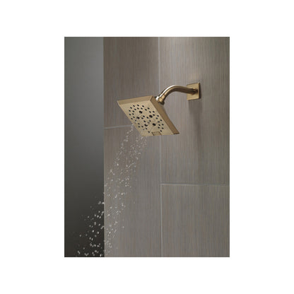 Universal Angular Modern Raincan Shower Head - 5 Sprays