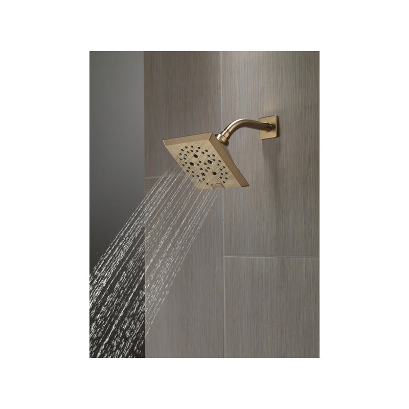 Universal Angular Modern Raincan Shower Head - 5 Sprays