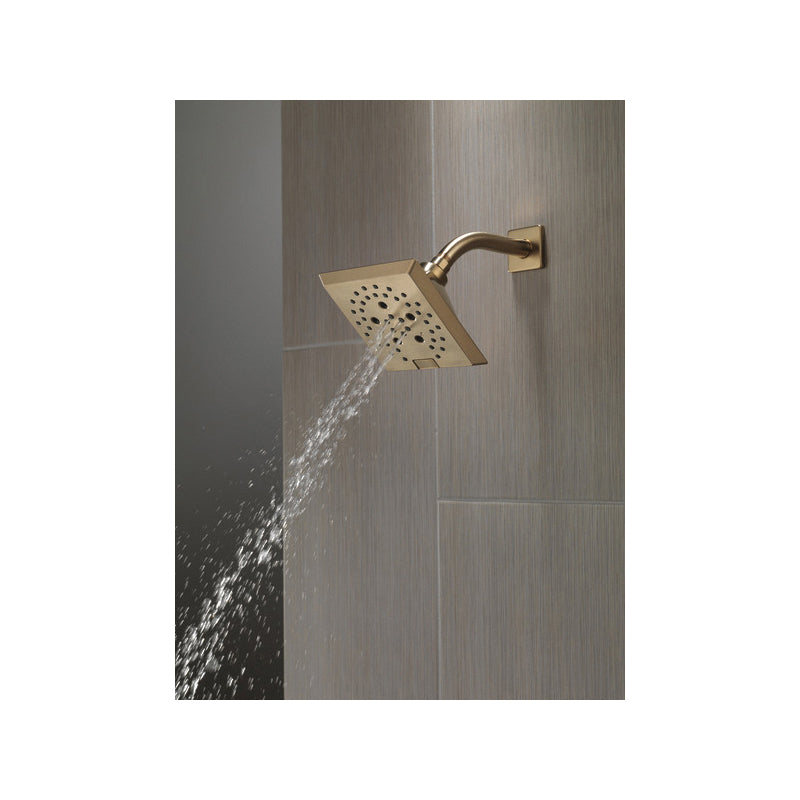 Universal Angular Modern Raincan Shower Head - 5 Sprays