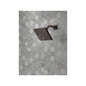 DELTA® 52664-RB Universal Angular Modern Raincan Shower Head, 1.75 gpm Max Flow, 5 Sprays, 5-13/16 in L x 5-13/16 in W x 3-15/16 in H Head, Import