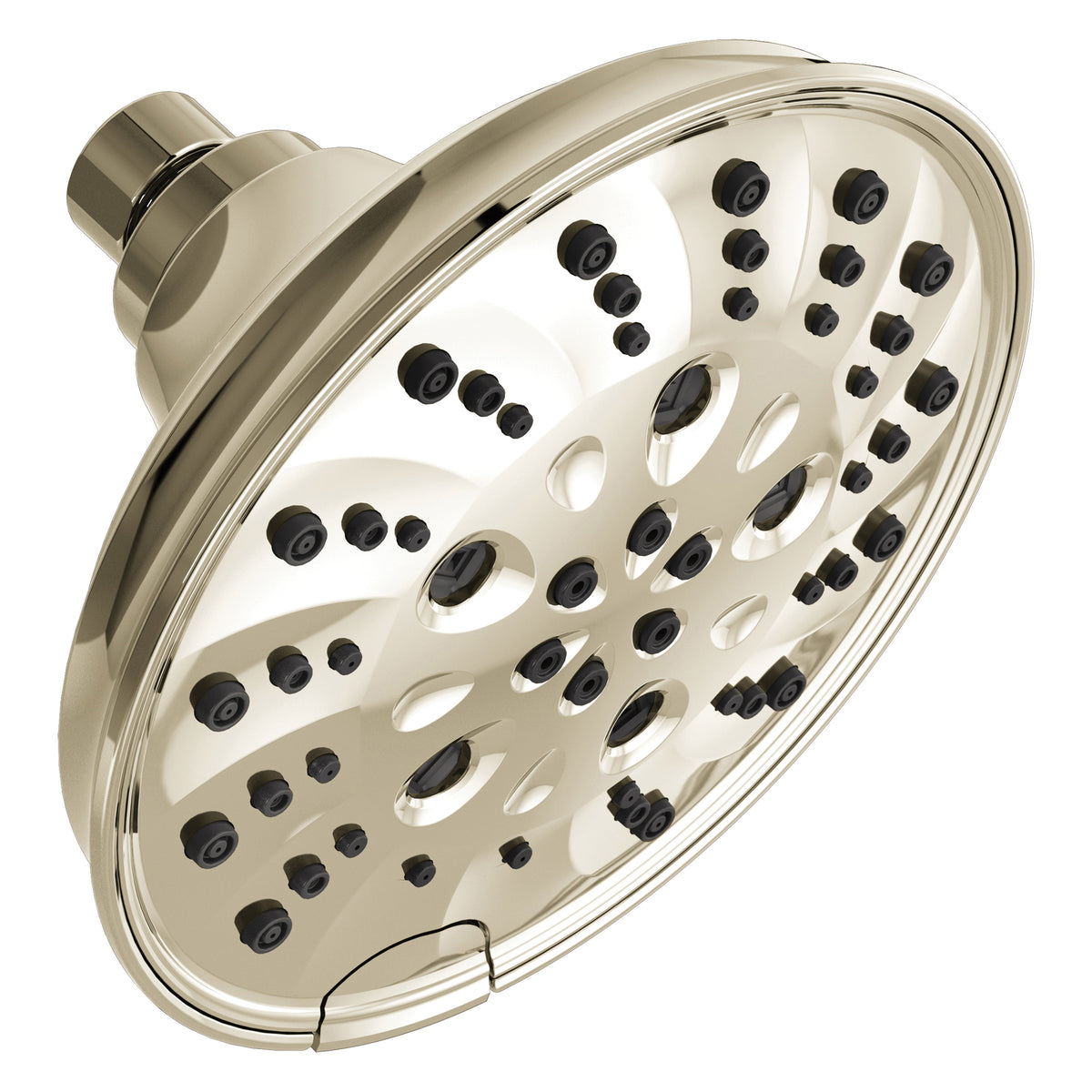 DELTA® 52669-PN Universal Traditional Raincan Shower Head, 1.75 gpm Maximum, 5 Sprays, 6 in Dia x 4 in H Head, Import