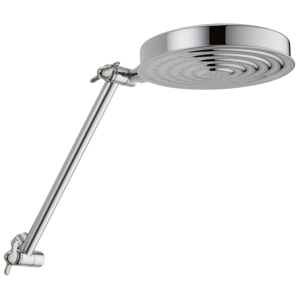 Universal Raincan Shower Head with Adjustable Arm - 2.5 GPM