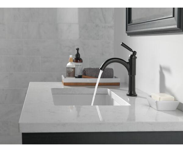 Saylor - Single Handle Bathroom Faucet - Matte Black - Zinc