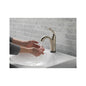 DELTA® 538T-SS-DST Lahara® Centerset Lavatory Faucet, Commercial, 1.2 gpm Flow Rate, 5 in H Spout, 1 Handles, Pop-Up Drain, 1/3 Faucet Holes, Stainless Steel, Function: Traditional
