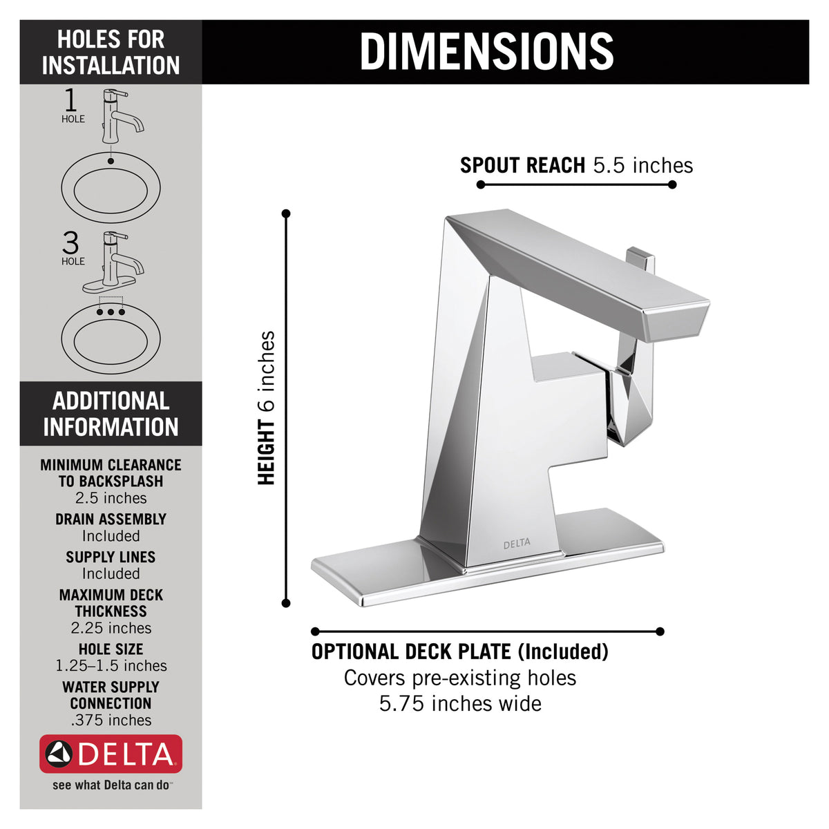 Trillian - Bathroom Faucet - Deck Mount - 1.2 GPM At 60 PSI