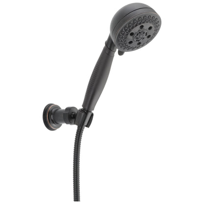 DELTA® Wall Mount Hand Shower, 3 in Dia 5 Shower Head, 2 gpm Flow Rate, 60 in L Hose, 1/2 in Female Connection, Import