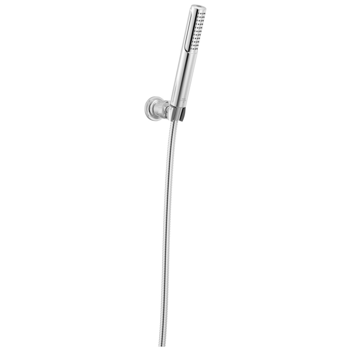 DELTA® 55537-PR 2-Setting Shower, 1-Function Shower Head, 1.75 gpm Flow Rate, 60 to 82 in L Hose, 1/2 in - 14 Male NPSM Connection, Lumicoat® Chrome, No, Import