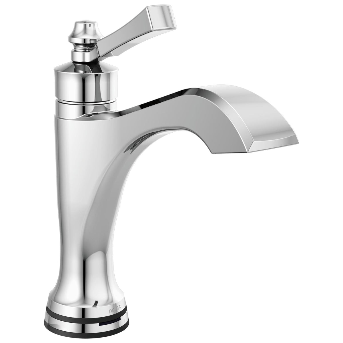 DELTA® Dorval™ Bathroom Faucet, Commercial/Residential, 1.2 gpm Flow Rate, 5-5/8 in H Spout, 1 Handle, Pop-Up Drain, 1/3 Faucet Holes, Function: Touchless