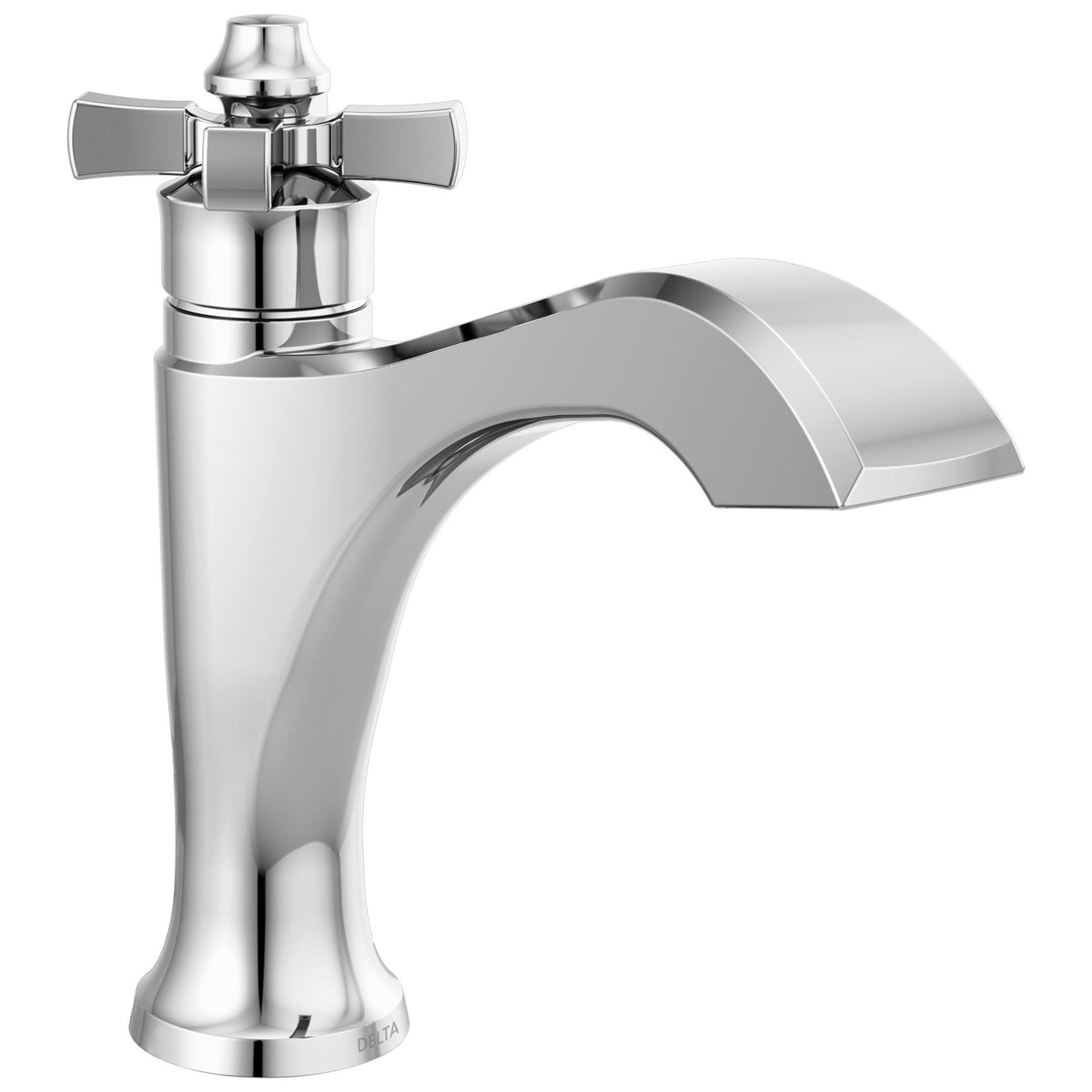 DELTA® 557-LPU-DST Dorval™ Bathroom Faucet, Commercial/Residential, 1.2 gpm Flow Rate, 4-13/16 in H Spout, 1 Handles, 1 Faucet Holes, Polished Chrome