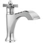 DELTA® 557-MPU-DST Dorval™ Bathroom Faucet, Commercial/Residential, 1.2 gpm Flow Rate, 4-13/16 in H Spout, 1 Handles, Metal Push Pop-Up Drain, 1 Faucet Holes, Polished Chrome