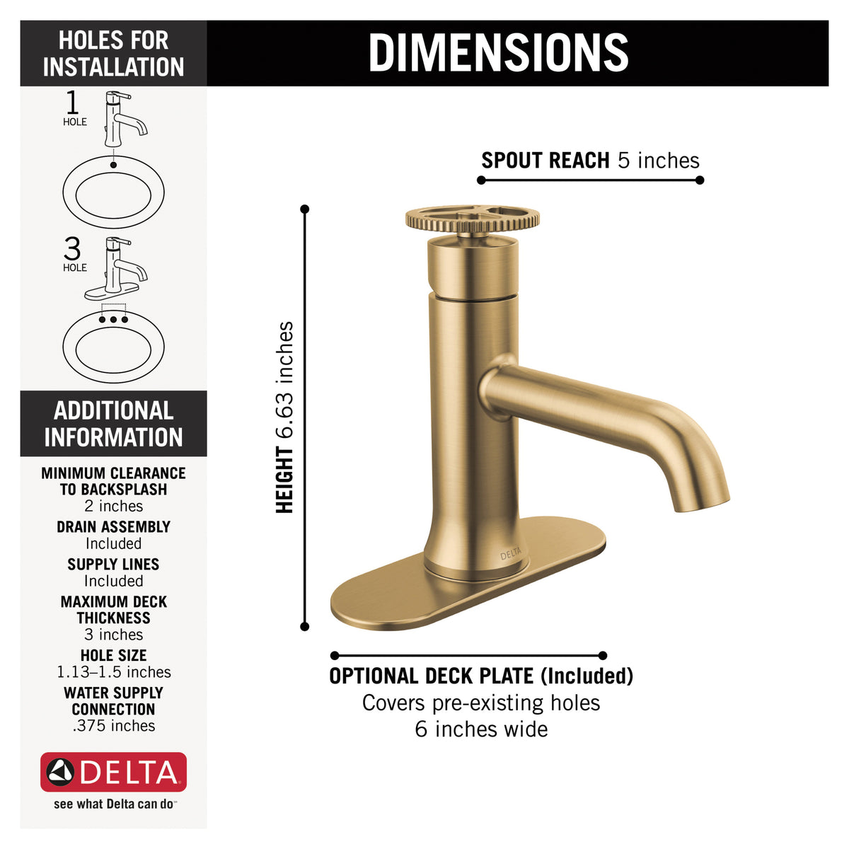 Trinsic - Bathroom Faucet - 1.2 GPM - 1-Handle
