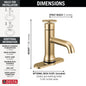 Trinsic - Single Handle Bathroom Faucet - Champagne Bronze