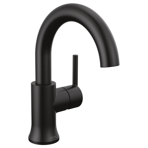 DELTA® Trinsic® Lavatory Faucet, Commercial, 1.2 gpm Flow Rate, 5-3/4 in H Spout, 1 Handles, Push Pop-Up Drain, 1 Faucet Holes, Function: Traditional