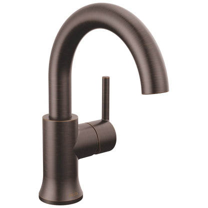 DELTA® Trinsic® Lavatory Faucet, Commercial, 1.2 gpm Flow Rate, 5-3/4 in H Spout, 1 Handles, Push Pop-Up Drain, 1 Faucet Holes, Function: Traditional