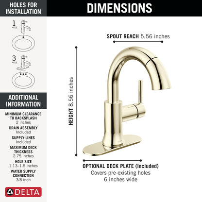 Trinsic - Single Handle Bathroom Faucet - 5.56"