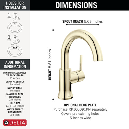 Trinsic - Single Handle Bathroom Faucet - Compression