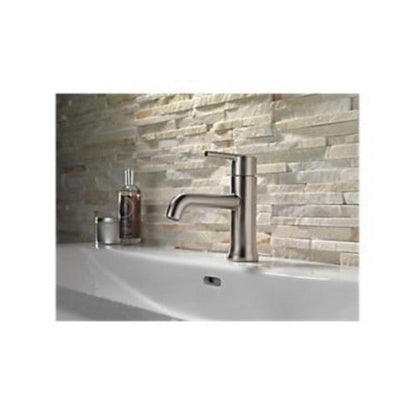 DELTA® Trinsic® Centerset Lavatory Faucet, Commercial, 1.2 gpm Flow Rate, 2-3/8 in H Spout, 1 Handles, 1/3 Faucet Holes, Function: Traditional