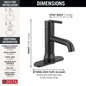 Trinsic - Single Handle Bathroom Faucet - Matte Black