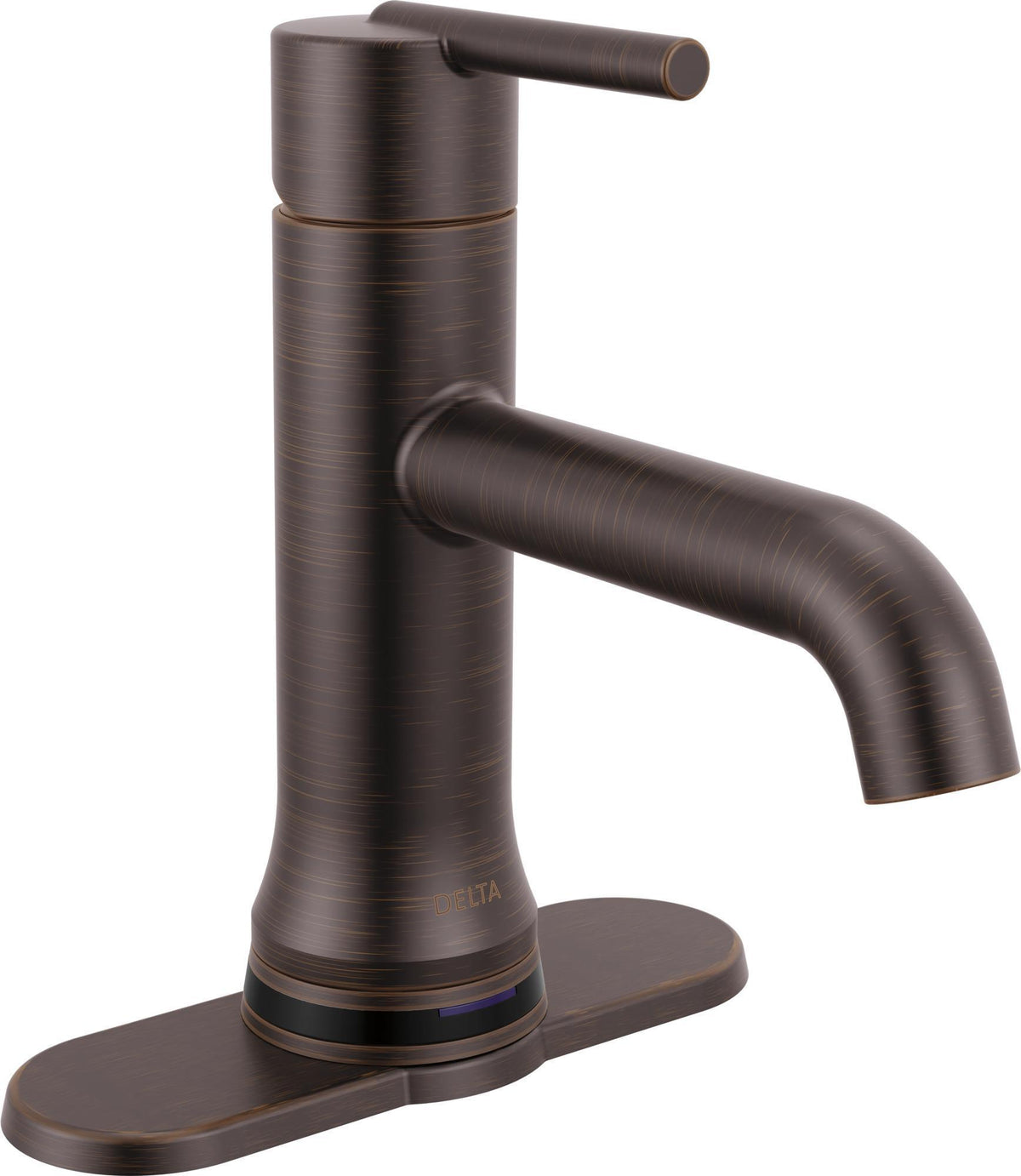 DELTA® 559TLF-RBMPU 559TLF Trinsic® Single Handle Bathroom Faucet, Commercial, 1.2 gpm Flow Rate, 3.125 in H Spout, Pop-Up Drain, 1 Faucet Holes, Venetian Bronze