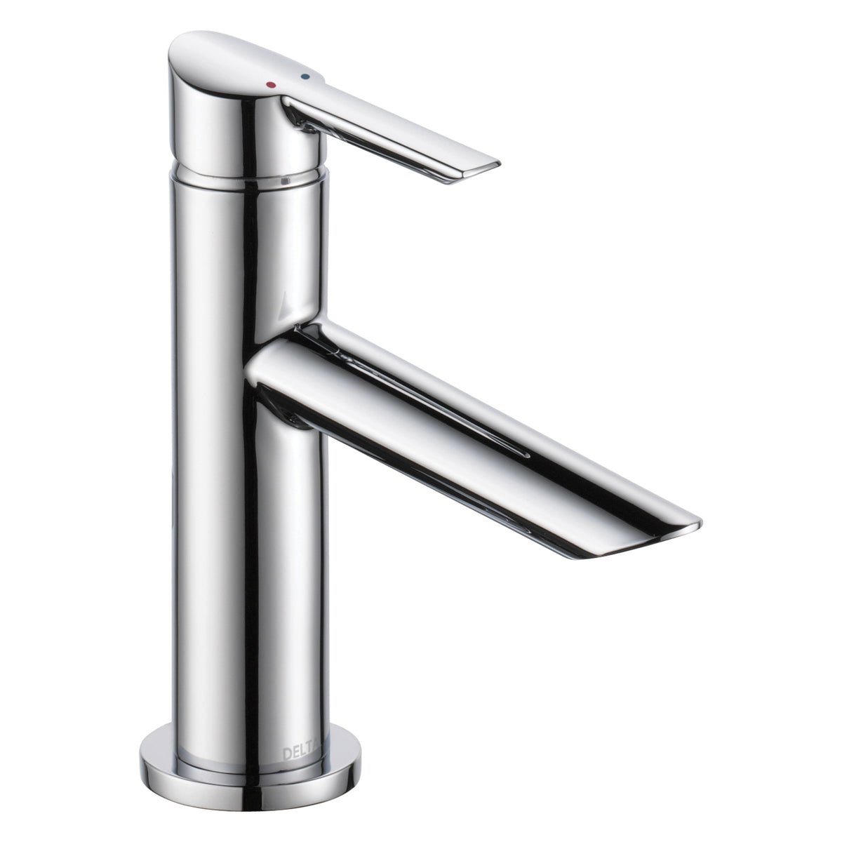 DELTA® Compel® Centerset Lavatory Faucet, Commercial, 1.2 gpm Flow Rate, 3-5/16 in H Spout, 1 Handles, Pop-Up Drain, 1/3 Faucet Holes, Function: Traditional