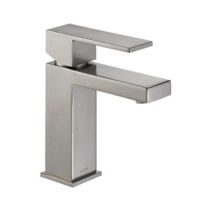 DELTA® Project-Pack Ara® Lavatory Faucet, Commercial, 1.2 gpm Flow Rate, 4-3/8 in H Spout, 1 Handles, 50/50 Pop-Up Drain, 1/3 Faucet Holes, Function: Traditional