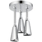 DELTA® 57140 Pendant Raincan Shower Head, Zura™, 2 gpm, 1 Sprays, Ceiling Mount, Import