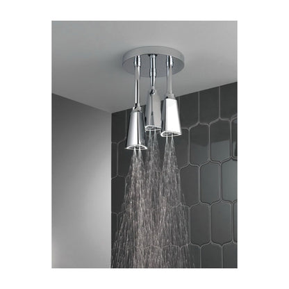 DELTA® 57140 Universal Pendant Raincan Shower Head With LED Light, DELTA® Universal Pendant Raincan Shower Head With LED Light, 2.5 gpm Maximum, 1 Spray, Flush Mount, Import