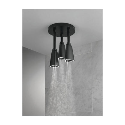 DELTA® 57140 Universal Pendant Raincan Shower Head With LED Light, DELTA® Universal Pendant Raincan Shower Head With LED Light, 2.5 gpm Maximum, 1 Spray, Flush Mount, Import
