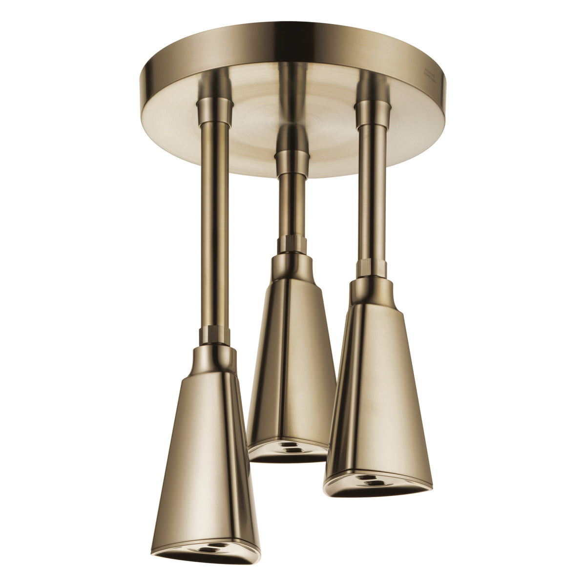 DELTA® Zura® Pendant Raincan Shower Head, 2.5 gpm Flow Rate, 1 Spray, Ceiling Mount, 3-3/16 in Head, Import