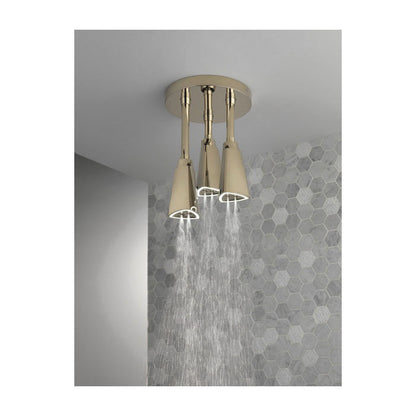 DELTA® 57140 Universal Pendant Raincan Shower Head With LED Light, DELTA® Universal Pendant Raincan Shower Head With LED Light, 2.5 gpm Maximum, 1 Spray, Flush Mount, Import
