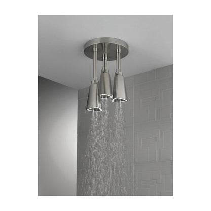 DELTA® 57140 Universal Pendant Raincan Shower Head With LED Light, DELTA® Universal Pendant Raincan Shower Head With LED Light, 2.5 gpm Maximum, 1 Spray, Flush Mount, Import