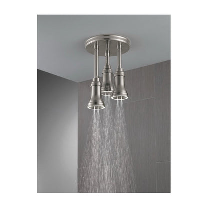 DELTA® 57190 Universal Pendant Raincan Shower Head With LED Light, DELTA® Universal Pendant Raincan Shower Head With LED Light, 2.5 gpm Maximum, 1 Spray, Flush Mount, Import