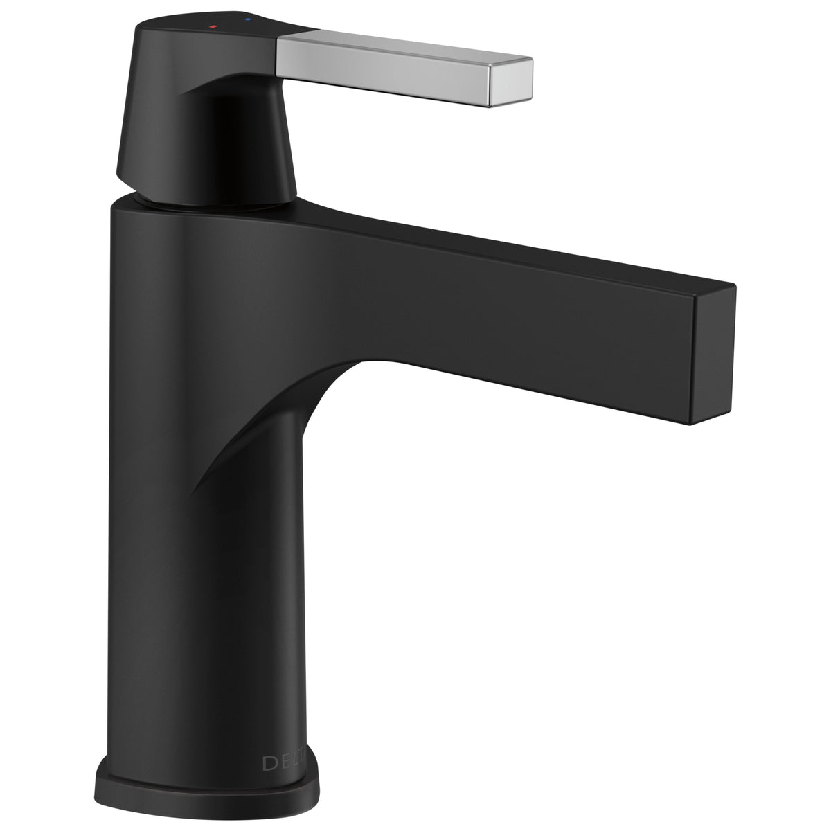 DELTA® Zura™ Bathroom Faucet, 1.2 gpm Flow Rate, 4-11/16 in H Spout, 1 Handles, 3 Faucet Holes, Function: Traditional