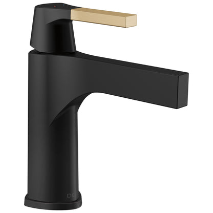 DELTA® Zura™ Bathroom Faucet, 1.2 gpm Flow Rate, 4-11/16 in H Spout, 1 Handles, 3 Faucet Holes, Function: Traditional