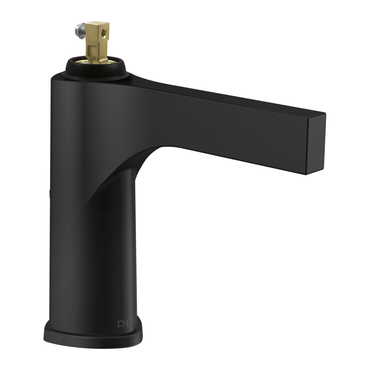 DELTA® Zura™ Bathroom Faucet, 1.2 gpm Flow Rate, 4-11/16 in H Spout, 1 Handles, 3 Faucet Holes, Function: Traditional