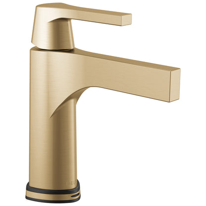 DELTA® Zura™ Bathroom Faucet, 1.2 gpm Flow Rate, 5-3/16 in H Spout, 1 Handles, Polypropylene Pop-Up Drain, Function: Traditional