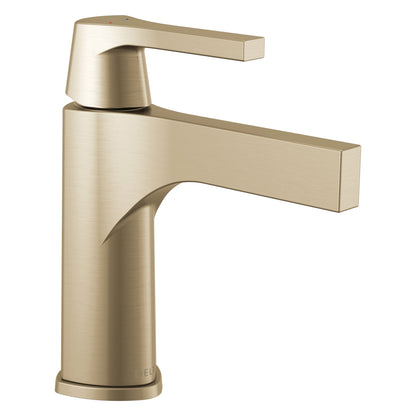 DELTA® Zura™ Bathroom Faucet, 1.2 gpm Flow Rate, 4-11/16 in H Spout, 1 Handles, 3 Faucet Holes, Function: Traditional
