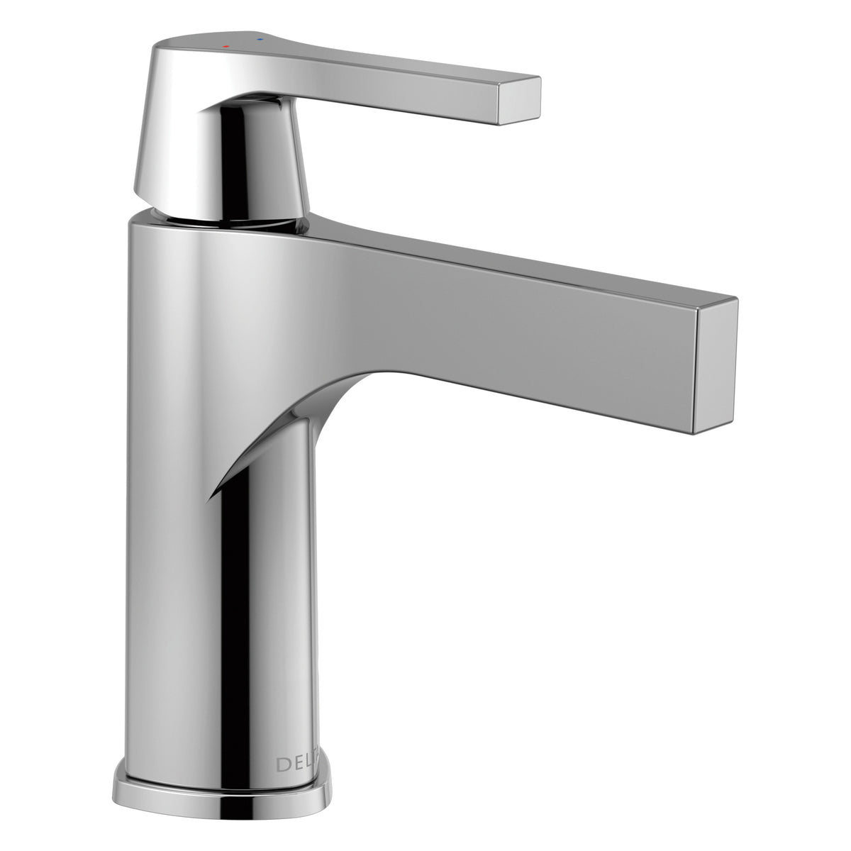DELTA® Zura™ Bathroom Faucet, 1.2 gpm Flow Rate, 4-11/16 in H Spout, 1 Handles, 3 Faucet Holes, Function: Traditional
