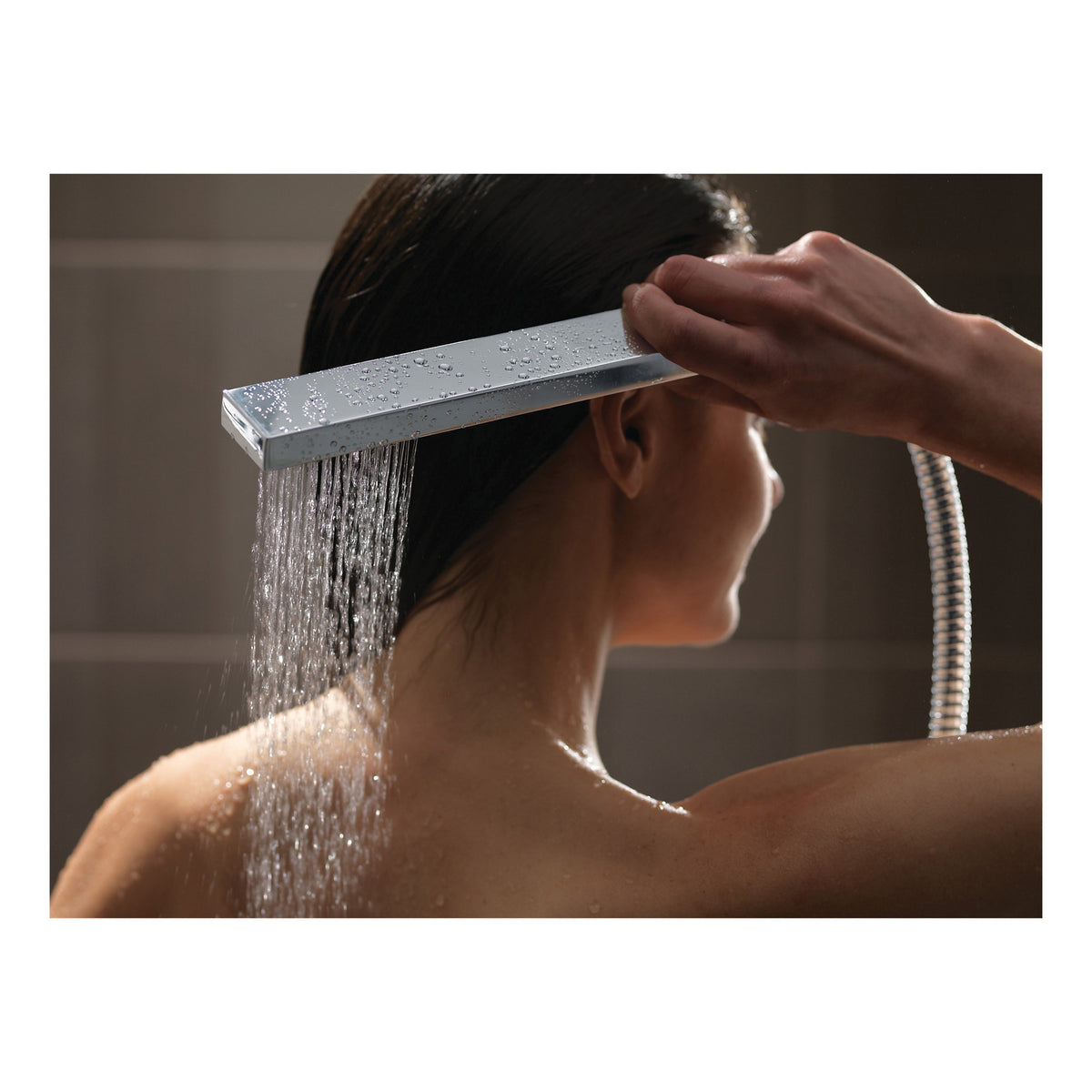 DELTA® Premium Hand Shower, Vero®, 1 Shower Head, 2 gpm, 60 to 82 in L Hose, 1/2-14 NPSM Connection, Import