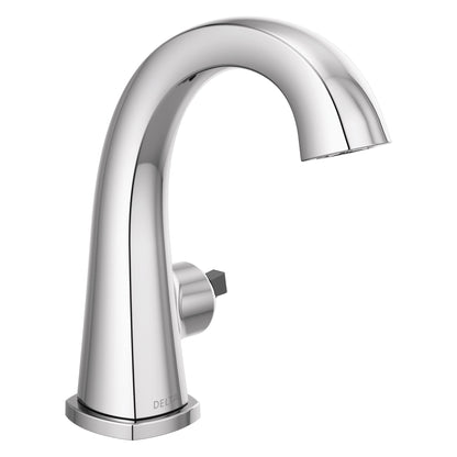 DELTA® Stryke™ Bathroom Faucet, 1.2 gpm at 60 psi Flow Rate, 5-1/2 in H Spout, 1 Handle, Metal Pop-Up Drain, 1 Faucet Hole