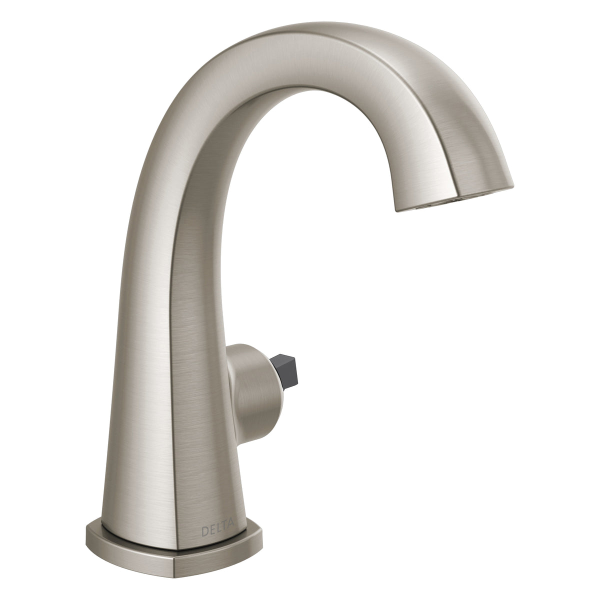 DELTA® Stryke™ Bathroom Faucet, 1.2 gpm at 60 psi Flow Rate, 5-1/2 in H Spout, 1 Handle, Metal Pop-Up Drain, 1 Faucet Hole