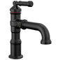 DELTA® 584-BLLPU-DST Broderick® Single-Handle Bathroom Faucet, 1.2 gpm Flow Rate, 3 in H Spout, 1 Handles, 1 Faucet Holes, Matte Black, Function: Lavatory