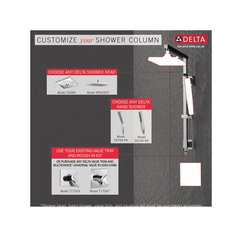 Universal Showering Components - Angular Shower Column