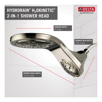 Hydrorain - Shower - 8" Dia Shower Head - 1.75 GPM