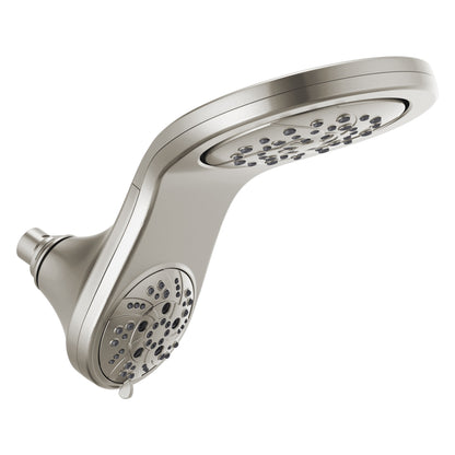 DELTA® HydroRain 2-in-1 Shower, 8 in Dia Shower Head, 1.75 gpm Flow Rate, Full Body/Full Body With Massage/H2OKinetic®/Massage/Pause Spray, Import
